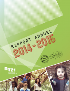 Couverture du rapport annuel 2014-2015 du RT21
